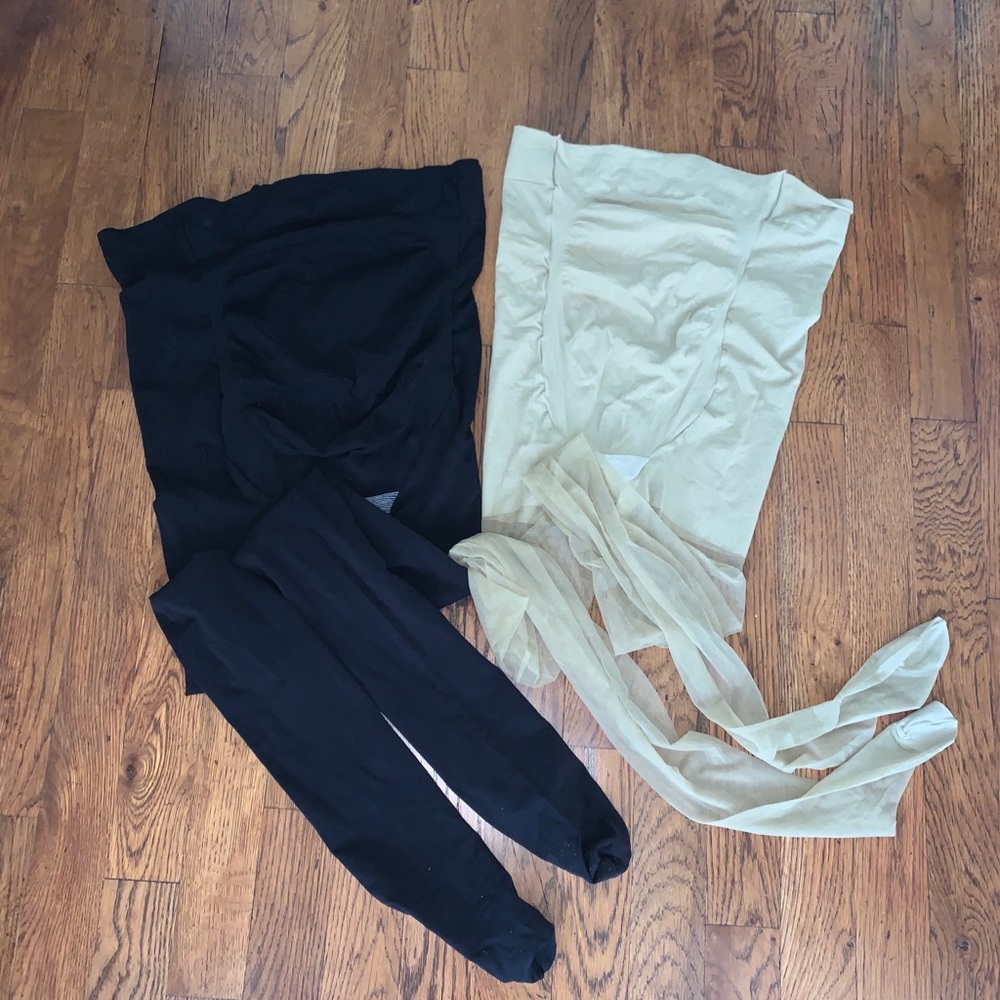 Both maternity tights. Lightly worn.